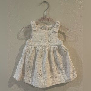 Kate Spade | White Eyelet Baby Girl Dress | Size 6M